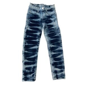 Wonder Nation Blue Tie-Dye Kids Fashion Jeggings | Girls XS (4-5)